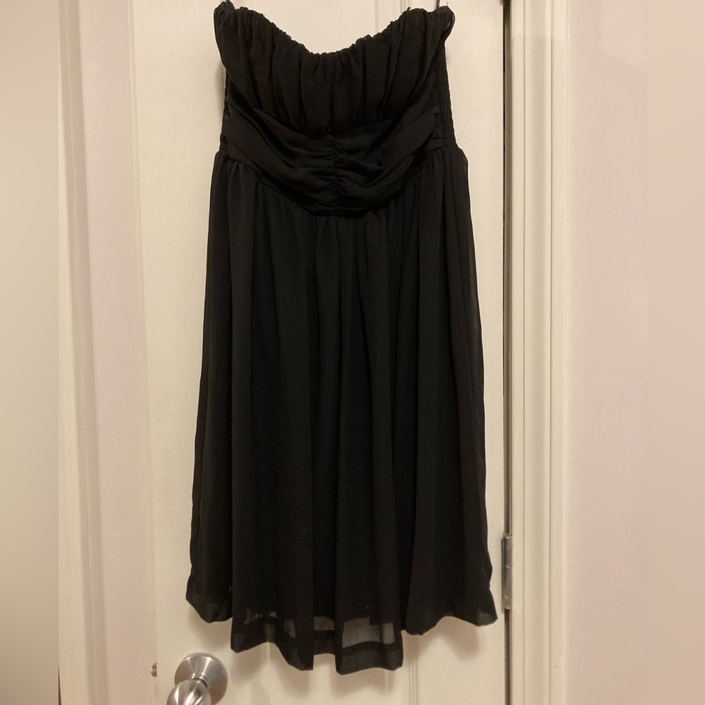 Strapless Black Party Dress. Size 7 Juniors